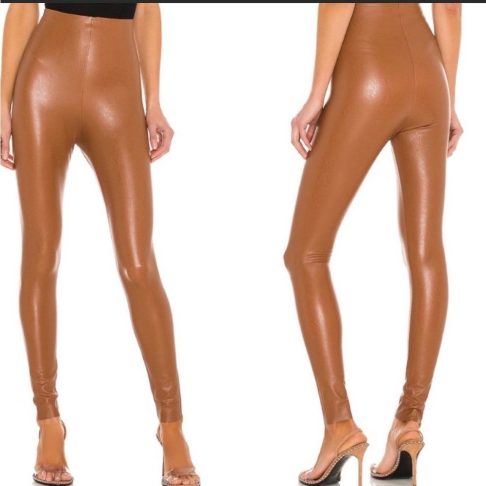 Commando Faux Leather Leggings in Color Cocoa
